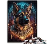 1000 Piece Jigsaw Puzzles for Adults German Shepherd for Ages 14 And over For Family Fun & Game Night Gift Toys 26x38cm