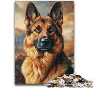 1000 Piece Jigsaw Puzzles for Adults German Shepherd Help The Brain Exercise Addictive Toys to Cultivate Patience A Work of Art 50x75cm