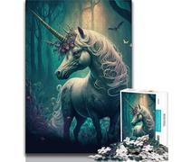 1000 Piece Jigsaw Puzzles for Adults Gifts A Cartoon Unicorn Puzzles for Adults,Perfect for Game Nights, Colorful Toy for Home Gift (size 75x50cm)