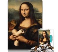 1000 Piece Jigsaw Puzzles for Adults Gifts Abstract Mona Lisa Adult Puzzles,Educational Stress Relief Toy Great Gifts And Toys (size 75x50cm)