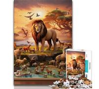 1000 Piece Jigsaw Puzzles for Adults Gifts African Animals Puzzles for Adults,Perfect for Game Nights, Colorful Toy for Home Gift (size 75x50cm)