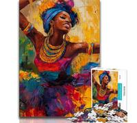 1000 Piece Jigsaw Puzzles for Adults Gifts African Woman Adult Puzzles,Educational Stress Relief Toy Great Gifts And Toys (size 75x50cm)