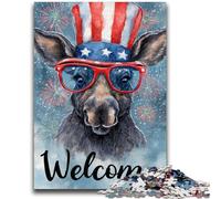 1000 Piece Jigsaw Puzzles for Adults Gifts American Donkey Decompressing Intellectual Educational Toy Suitable for Couples for And Age 14 50x75cm