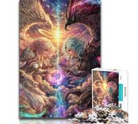 1000 Piece Jigsaw Puzzles for Adults Gifts Angel Devil Anime Girl 1000 Pieces for Adults,Decompressing Intellectual Educational Toy Perfect Decoration 75x50cm