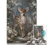 1000 Piece Jigsaw Puzzles for Adults Gifts Animal Deer Puzzles for Adults,deal As Gifts for The Whole Family for Ages 14+ (size 38x26cm)
