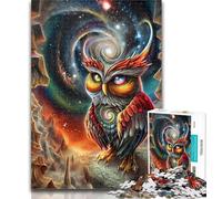 1000 Piece Jigsaw Puzzles for Adults Gifts Animal Fantasy Owl Teenager Jigsaw,Artistic Wall Decor & Birthday Gift Idea for Friends, Home Office 50x75cm