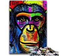 1000 Piece Jigsaw Puzzles for Adults Gifts Animal Monkey 1000 Pieces for Adults,Educational Games Home Decoration Unique Home Decor And Gifts (38x26cm)