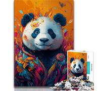 1000 Piece Jigsaw Puzzles for Adults Gifts Animal Panda,Help The Brain Exercise Addictive Toys to Cultivate Patience Artists Collection,Fine Art 38x26cm