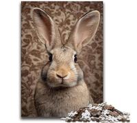 1000 Piece Jigsaw Puzzles for Adults Gifts Animal Rabbit Adult Puzzles,Fun Present & Activity for Home,Toy for Rainy Days (50x75cm)