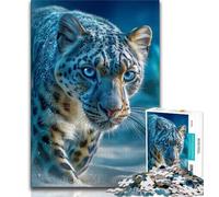 1000 Piece Jigsaw Puzzles for Adults Gifts Animal Snow Leopard Teenager Puzzles,Artistic Wall Decor & Birthday Gift Idea for Friends, Home Office (size 38x26cm)