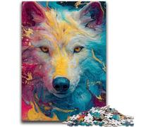 1000 Piece Jigsaw Puzzles for Adults Gifts Animal Wolf Art for Age 14+ Challenging To Complete But Fun And Humorous Great Gifts And Toys 26x38cm