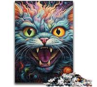 1000 Piece Jigsaw Puzzles for Adults Gifts Animals Cats Teenager Puzzles,Family Entertainment Toys with Matching Poster And Trivia Sheet (26x38cm)