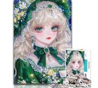 1000 Piece Jigsaw Puzzles for Adults Gifts Anime Girl,Help The Brain Exercise Addictive Toys to Cultivate Patience Enhance Memory 38x26cm