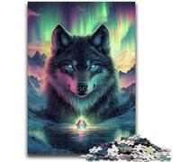 1000 Piece Jigsaw Puzzles for Adults Gifts Arctic Wolf Adult Jigsaw,Game Toys Every Piece Is Unique - Challenging Family Fun Game (38x26cm)