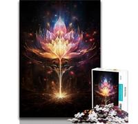 1000 Piece Jigsaw Puzzles for Adults Gifts Art Lotus Adult Puzzles,Staycation Kill Time with Fully Interlocking Randomly Shaped Pieces 38x26cm