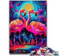 1000 Piece Jigsaw Puzzles for Adults Gifts Art Psychedelic Flamingo 1000 Pieces for Teenagers,Educational Games DIY Toys Great Gifts And Toys (50x75cm)