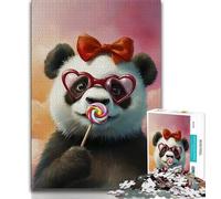 1000 Piece Jigsaw Puzzles for Adults Gifts Artistic Panda,Challenging To Complete But Fun And Humorous Unique Birthday And Gifts (38x26cm)