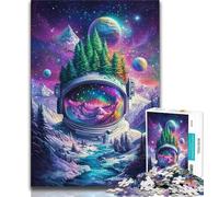 1000 Piece Jigsaw Puzzles for Adults Gifts Astronaut Mountains,Educational Games Home Decoration for Is Ideal As A Gift for The Whole Family (38x26cm)