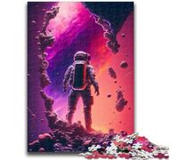 1000 Piece Jigsaw Puzzles for Adults Gifts Astronaut Standing Atomic Learning Educational Toy for Is Ideal As A Gift for The Whole Family 26x38cm