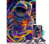 1000 Piece Jigsaw Puzzles for Adults Gifts Astronaut Teenager Puzzles,Artistic Wall Decor & Birthday Gift Idea for Friends, Home Office (size 38x26cm)