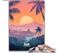 1000 Piece Jigsaw Puzzles for Adults Gifts Bali Sunset Landscape, Suitable for People Aged 14 And Above Challenging To Complete But Fun And Humorous Great Gift 26x38cm
