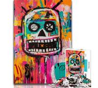 1000 Piece Jigsaw Puzzles for Adults Gifts Basquiat-style Robot Adult Jigsaw,Quiz Game for Is Ideal As A Gift for The Whole Family (size 38x26cm)