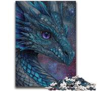 1000 Piece Jigsaw Puzzles for Adults Gifts Beautiful Dragon with Sparkling Galaxy 1000 Pieces for Adults,Perfect for Game Nights, Colorful Toy for Home Gift (26x38cm)