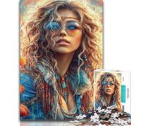 1000 Piece Jigsaw Puzzles for Adults Gifts Beautiful Female Dark Angel 1000 Pieces for Adults,Challenging Difficult Deal As Gifts for The Whole Family (size 38x26cm)