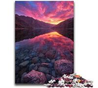 1000 Piece Jigsaw Puzzles for Adults Gifts Beautiful Mountains And Lakes Stress Reliever Staycation Kill Time Wishlist with Santa Claus 50x75cm