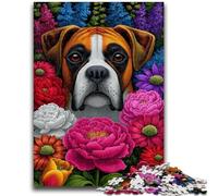 1000 Piece Jigsaw Puzzles for Adults Gifts Boxer Dog Suitable for Ages 14 And Up Suitable for Couples Gifts for Friends And Family 26x38cm