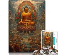 1000 Piece Jigsaw Puzzles for Adults Gifts Buddha Statues Teenager Puzzles,Artistic Wall Decor & Birthday Gift Idea for Friends, Home Office (size 38x26cm)