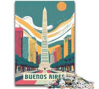 1000 Piece Jigsaw Puzzles for Adults Gifts Buenos Aires Teenager Puzzles,Family Entertainment Toys with Matching Poster And Trivia Sheet (50x75cm)