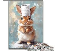 1000 Piece Jigsaw Puzzles for Adults Gifts Bunny Playing with Toilet Paper Family Fun Fun at Home Activities, Birthday Present,Travel Gifts, for And 14 Years Old (size 50x75cm)