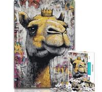 1000 Piece Jigsaw Puzzles for Adults Gifts Camel Art Puzzles for Teenagers,Educational Family Game Suitable for Desktop Decoration (size 75x50cm)