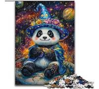 1000 Piece Jigsaw Puzzles for Adults Gifts Cartoon Panda Wizard Difficult Hard Gifts for Friends And Family Suitable for And 14 (size 26x38cm)