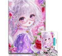 1000 Piece Jigsaw Puzzles for Adults Gifts Cat And Anime Girl Puzzles for Teenagers,Quiz Game Wall Decoration Unique Birthday And Xmas Gifts 26x38cm