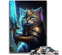 1000 Piece Jigsaw Puzzles for Adults Gifts Cat Holding First Mythic Learning Educational Toy for Is Ideal As A Gift for The Whole Family 50x75cm
