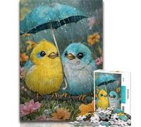 1000 Piece Jigsaw Puzzles for Adults Gifts Chicken Holding An Umbrella Adult Puzzles,Educational Stress Relief Toy Great Gifts And Toys (size 38x26cm)