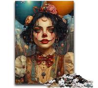 1000 Piece Jigsaw Puzzles for Adults Gifts Clown Girl Learning Educational Toys Family Games Gifts for Friends And Family 26x38cm