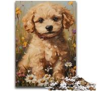 1000 Piece Jigsaw Puzzles for Adults Gifts Cockapoo Puppy Teenager Jigsaw,Artistic Wall Decor & Birthday Gift Idea for Friends, Home Office (38x26cm)