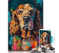 1000 Piece Jigsaw Puzzles for Adults Gifts Cocker Spaniel Dog 1000 Pieces for Teenagers,Challenging Game Gifts for Is Ideal As A Gift for The Whole Family (size 75x50cm)
