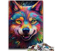 1000 Piece Jigsaw Puzzles for Adults Gifts Colorful Art Husky Adult Puzzles,Staycation Kill Time with Fully Interlocking Randomly Shaped Pieces (26x38cm)