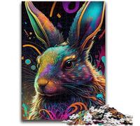 1000 Piece Jigsaw Puzzles for Adults Gifts Colorful Easter Bunny for Age 14+ Challenging To Complete But Fun And Humorous Great Gifts And Toys 26x38cm