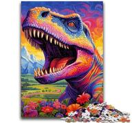 1000 Piece Jigsaw Puzzles for Adults Gifts Colorful Tyrannosaurus Rex 1000 Pieces for Adults,family Fun Games Is Ideal As A Gift for The Whole Family (50x75cm)