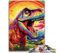 1000 Piece Jigsaw Puzzles for Adults Gifts Colorful Tyrannosaurus Rex 1000 Pieces for Adults,family Fun Games Is Ideal As A Gift for The Whole Family (50x75cm)