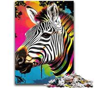 1000 Piece Jigsaw Puzzles for Adults Gifts Colorful Zebras Puzzles for Teenagers,deal As Gifts for The Whole Family for Ages 14+ (50x75cm)