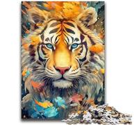 1000 Piece Jigsaw Puzzles for Adults Gifts Colourful Animal Tiger for Age 14+ Challenging To Complete But Fun And Humorous Great Gifts And Toys 50x75cm