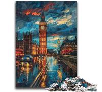 1000 Piece Jigsaw Puzzles for Adults Gifts Colourful Big Ben Adult Jigsaw,Fun Present & Activity for Home,Toy for Rainy Days (75x50cm)
