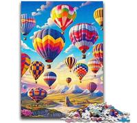 1000 Piece Jigsaw Puzzles for Adults Gifts Colourful Hot Air Balloons Puzzles for Teenagers,Quiz Game Wall Decoration Unique Birthday And Xmas Gifts (75x50cm)