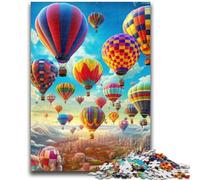 1000 Piece Jigsaw Puzzles for Adults Gifts Colourful Hot Air Balloons Puzzles for Teenagers,Quiz Game Wall Decoration Unique Birthday And Xmas Gifts (75x50cm)